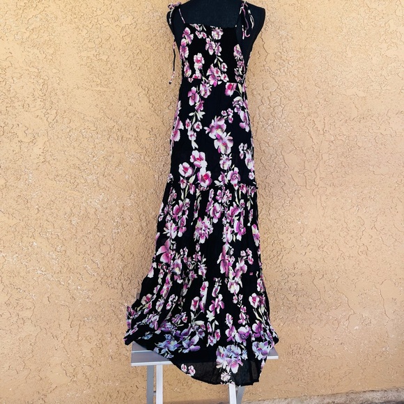 Intimately by Free People Floral Full Length Spaghetti Strap Dress - Picture 3 of 5